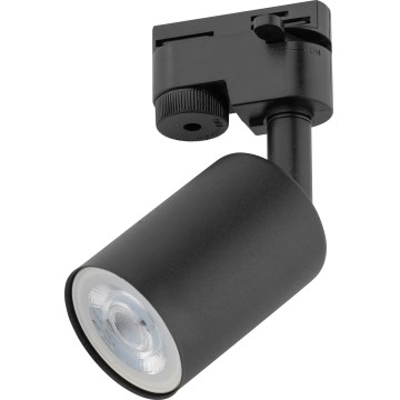 Spot voor 1-fase railsysteem TOP 1xGU10/10W/230V zwart