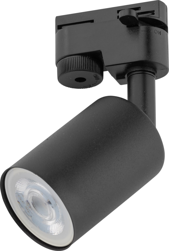 Spot voor 1-fase railsysteem TOP 1xGU10/10W/230V zwart