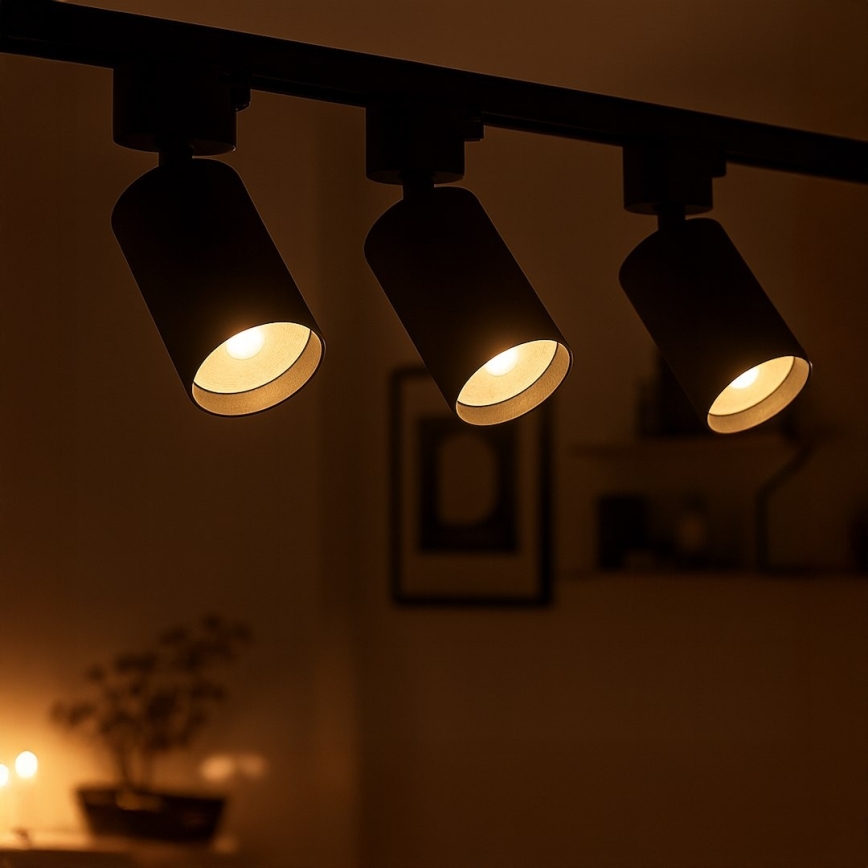 Spot voor 1-fase TIGER railsysteem 1xGU10/10W/230V zwart