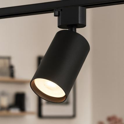 Spot voor 1-fase TIGER railsysteem 1xGU10/10W/230V zwart