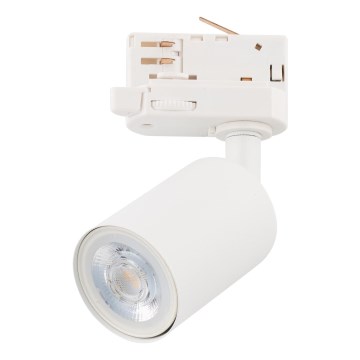 Spot voor een 3-fase rail systeem TOP 1xGU10/10W/230V wit