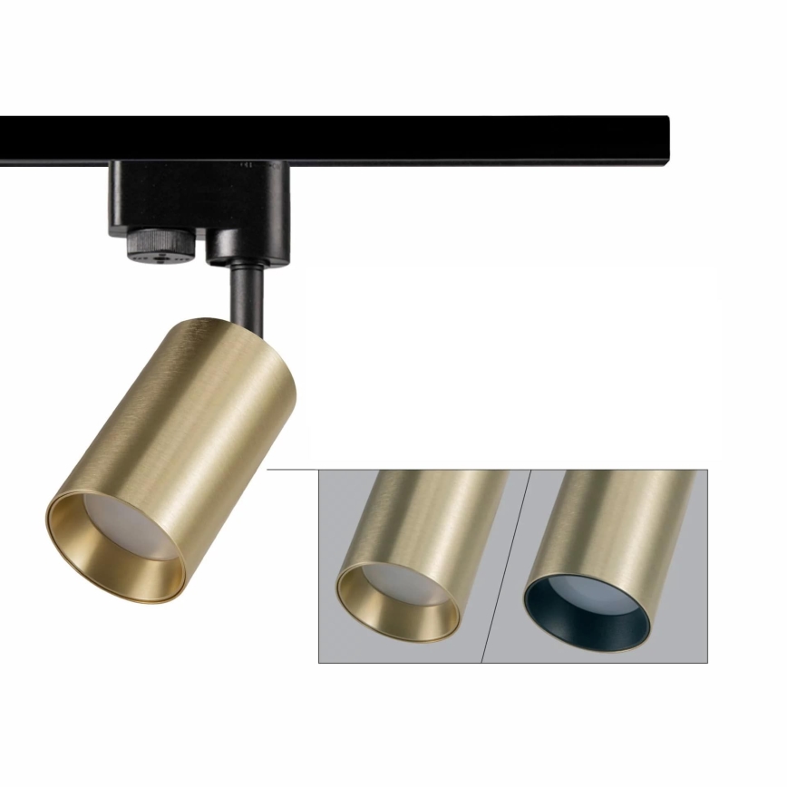 Spot voor een rail Systeem MARIBEL 1xGU10/10W/230V goud