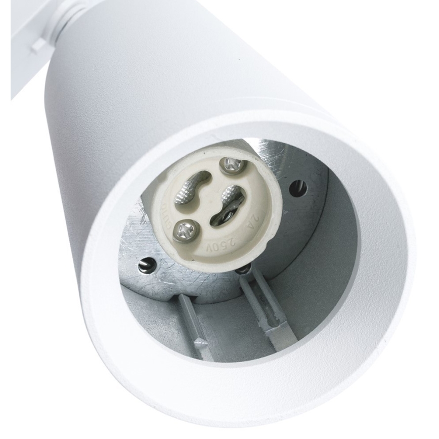 Spot voor een Rail Systeem MICA 1xGU10/25W/230V 3-fase wit