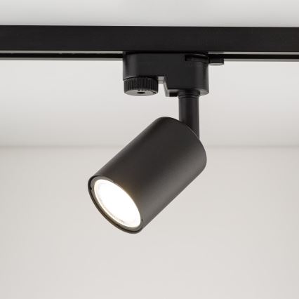 Spot voor 1-fase railsysteem TOP 1xGU10/10W/230V zwart