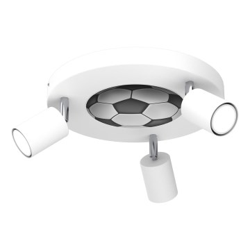 Spot voor kinderen FUN 3xGU10/8W/230V wit/ball