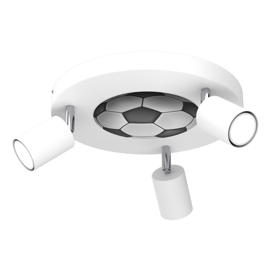 Spot voor kinderen FUN 3xGU10/8W/230V wit/ball