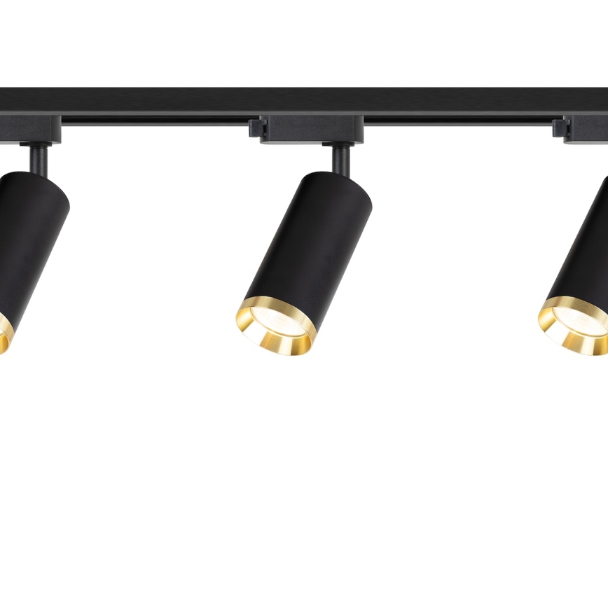Spot voor railsysteem MICA 3xGU10/10W/230V zwart/goud