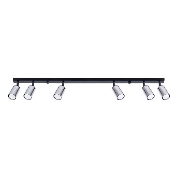 Spot WINX 6xGU10/10W/230V noir/chrome brillant