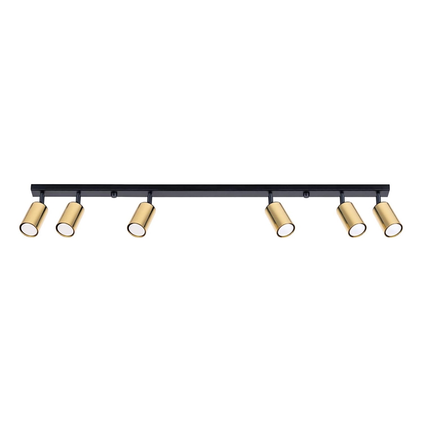 Spot WINX 6xGU10/10W/230V zwart/goud