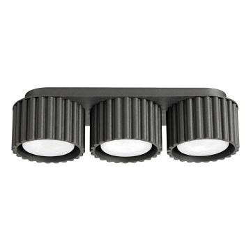 Spotarmatuur AURA 3xGX53/10W/230V zwart