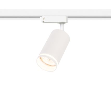 Spotarmatuur voor 1-fase railsysteem PIPE, 1x GU10/10W/230V, wit