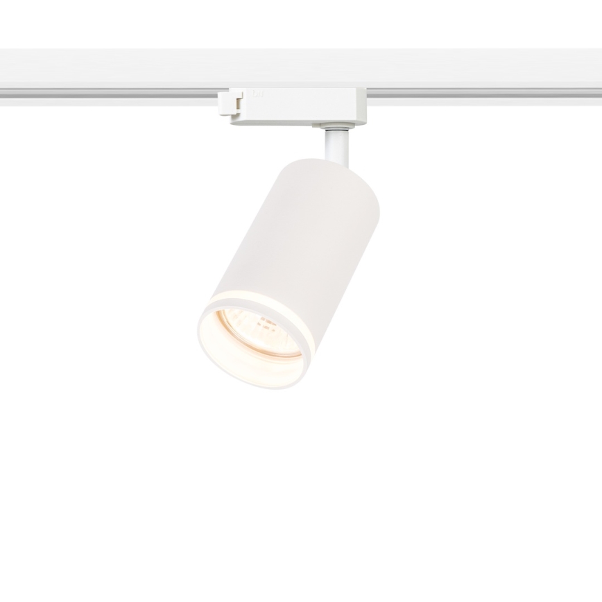Spotarmatuur voor 1-fase railsysteem PIPE, 1x GU10/10W/230V, wit