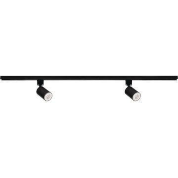 Spotarmatuur voor railsysteem ALTEAR, 2x GU10/10W/230V, 1 m, zwart