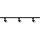 Spotarmatuur voor railsysteem ALTEAR 3xGU10/10W/230V 1m zwart