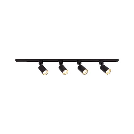 Spotarmatuur voor TRACER railsysteem 4x GU10/10W/230V, 1 m, zwart