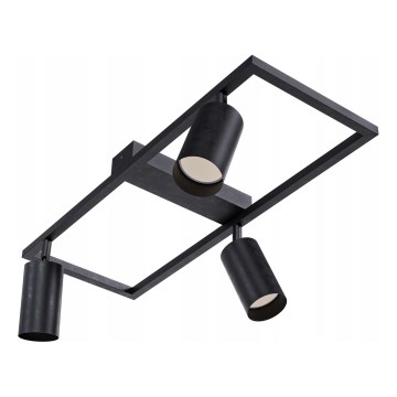 Spotlamp 3x GU10/30W/230V zwart