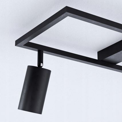 Spotlamp 3x GU10/30W/230V zwart