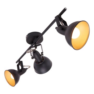 Spotlamp 3xE14/40W/230V zwart