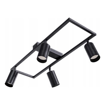 Spotlamp 4xGU10/30W/230V zwart