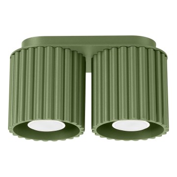 Spotlamp AURA 2xGU10/10W/230V groen