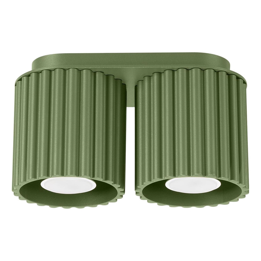 Spotlamp AURA 2xGU10/10W/230V groen