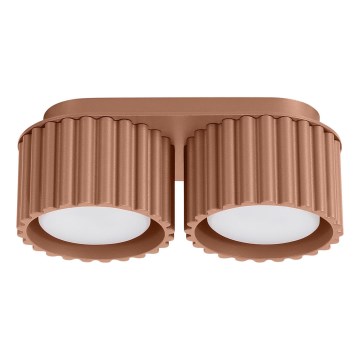 Spotlamp AURA 2xGX53/10W/230V bruin