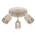 Spotlamp ELEN 3xE27/35W/230V beige/goud