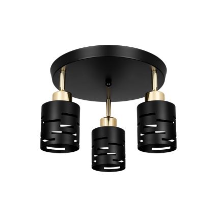 Spotlamp ELEN 3xE27/35W/230V zwart/goud