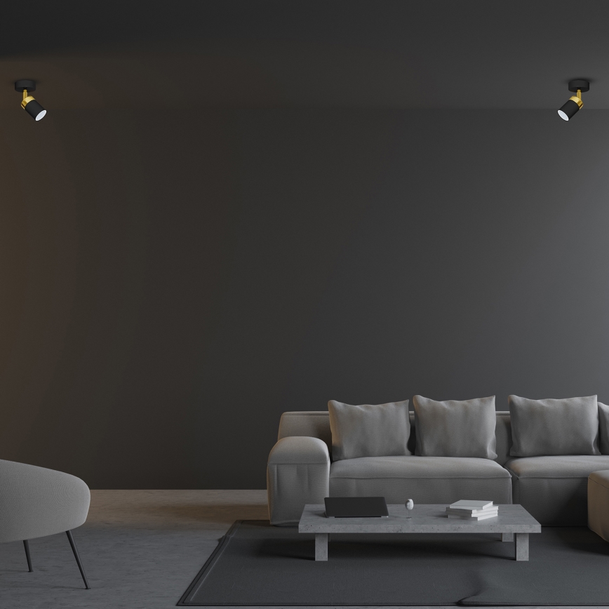 Spotlamp JOKER 1xGU10/25W/230V zwart/goud