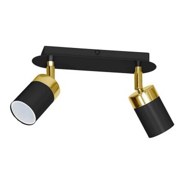 Spotlamp JOKER 2xGU10/25W/230V zwart/goud