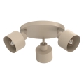 Spotlamp PARKLA 3xE27/15W/230V beige