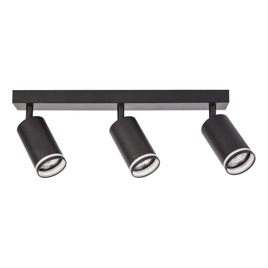 Spotlamp PIPE 3xGU10/10W/230V, zwart