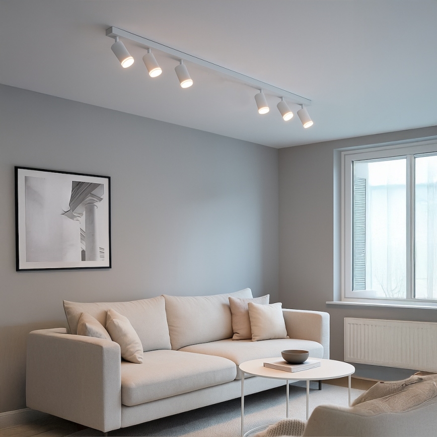 Spotlamp PIPE 6xGU10/10W/230V wit