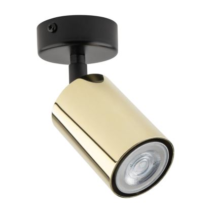 Spotlamp ZOOM 1xGU10/10W/230V goud/zwart