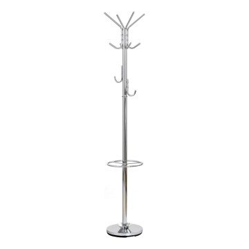 Staande kapstok 30x181 cm glanzend chroom