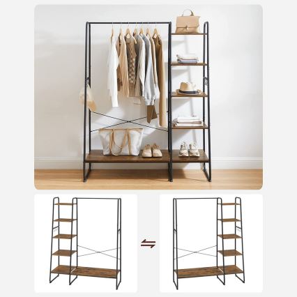 Staande kapstok LINEA bruin/zwart