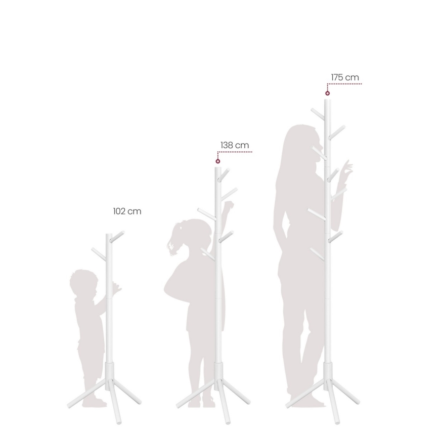 Staande kapstok LINEA, wit