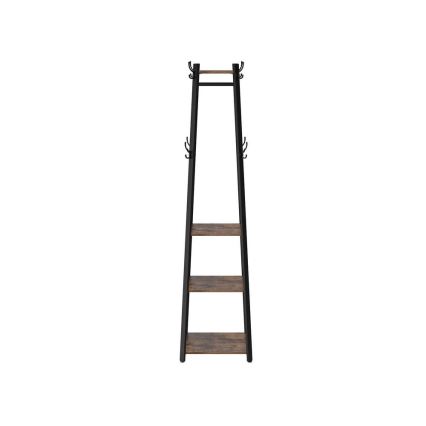 Staande kapstok LINEA zwart/bruin