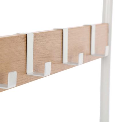 Staande kapstok NAVOR bruin/wit