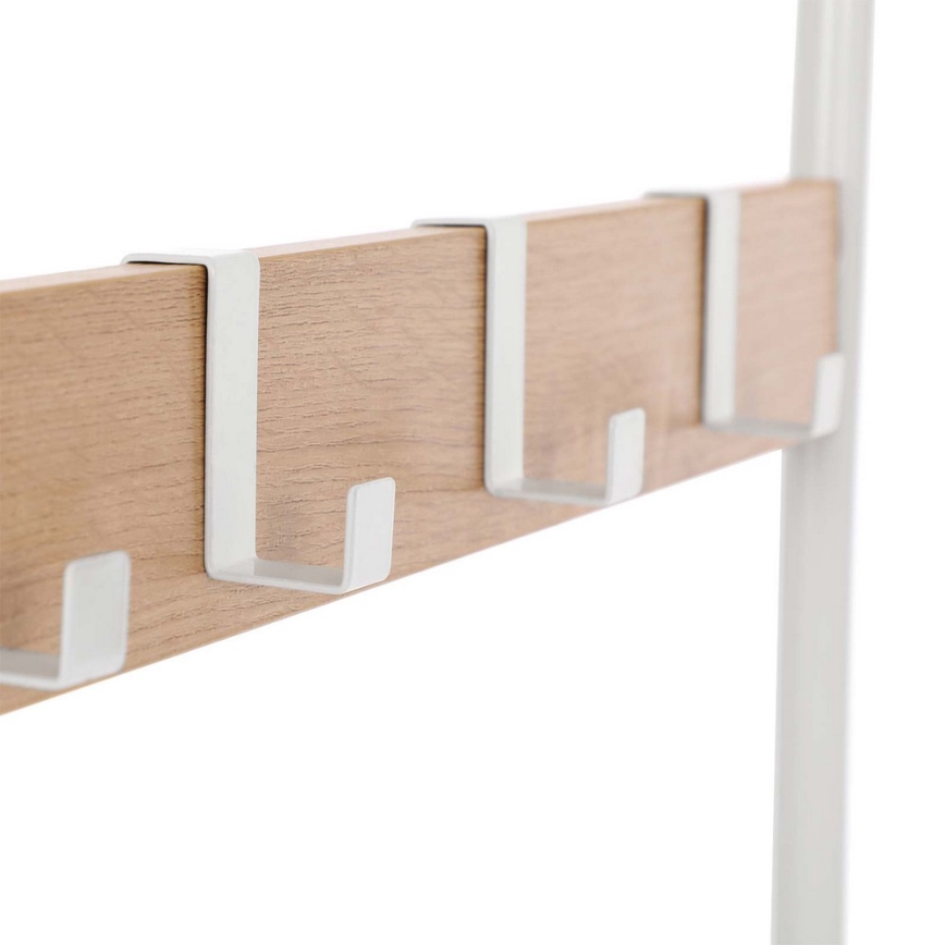 Staande kapstok NAVOR bruin/wit