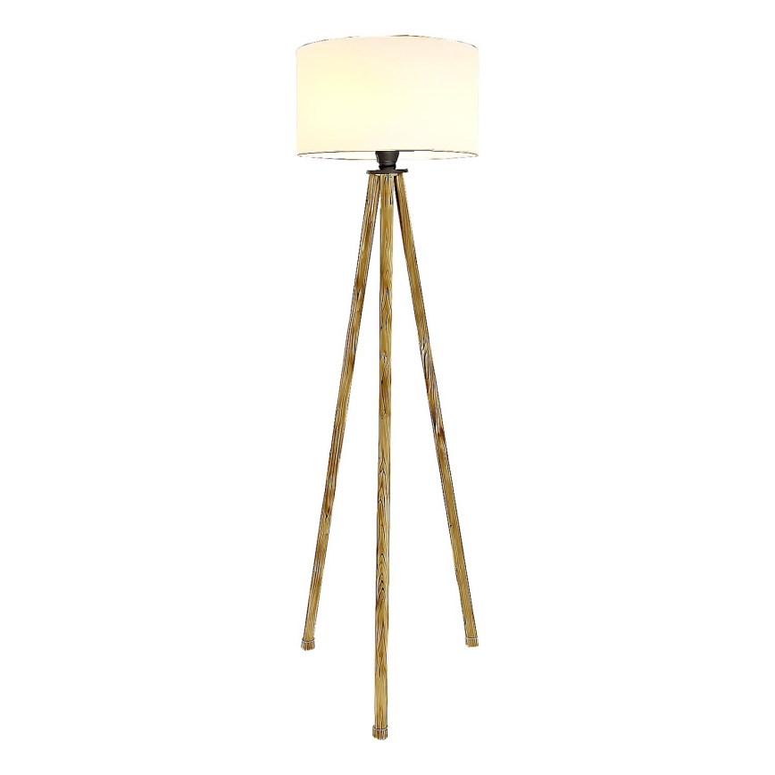 Staande lamp 1xE27/40W/230V beige/wit