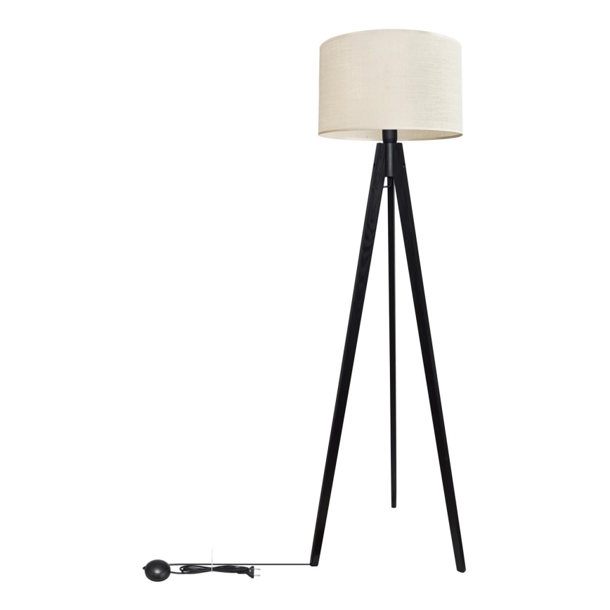 Staande Lamp ALBA 1xE27/15W/230V crème/Dennenboom