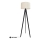 Staande Lamp ALBA 1xE27/15W/230V crème/Dennenboom