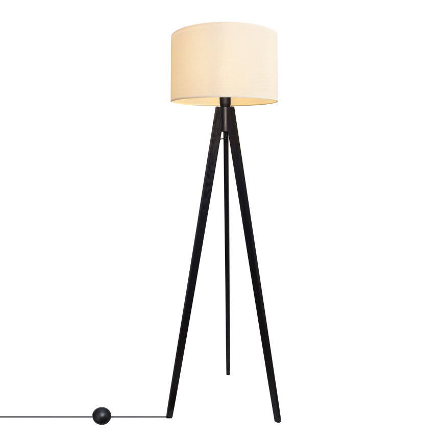 Staande Lamp ALBA 1xE27/15W/230V crème/Dennenboom