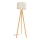Staande Lamp ALBA 1xE27/15W/230V crème/eiken