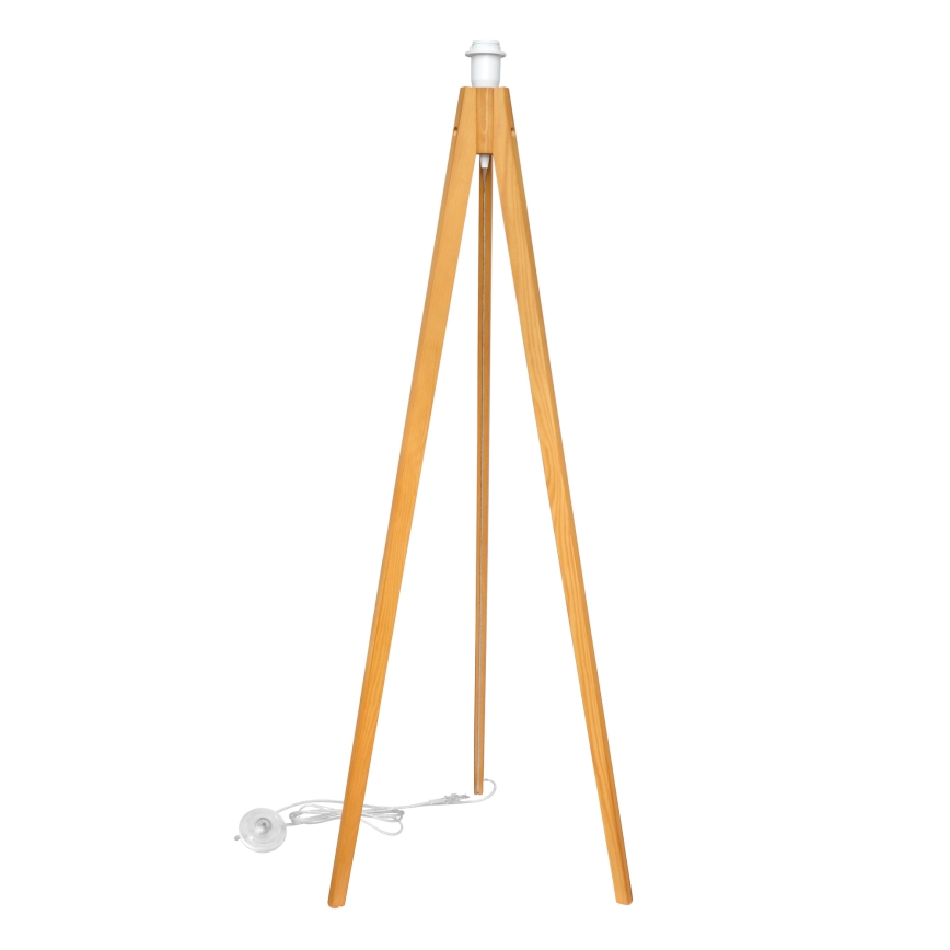 Staande Lamp ALBA 1xE27/15W/230V crème/eiken