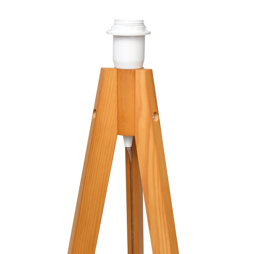 Staande Lamp ALBA 1xE27/15W/230V crème/eiken