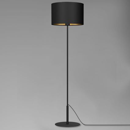 Staande Lamp ARDEN 1xE27/60W/230V zwart/gouden