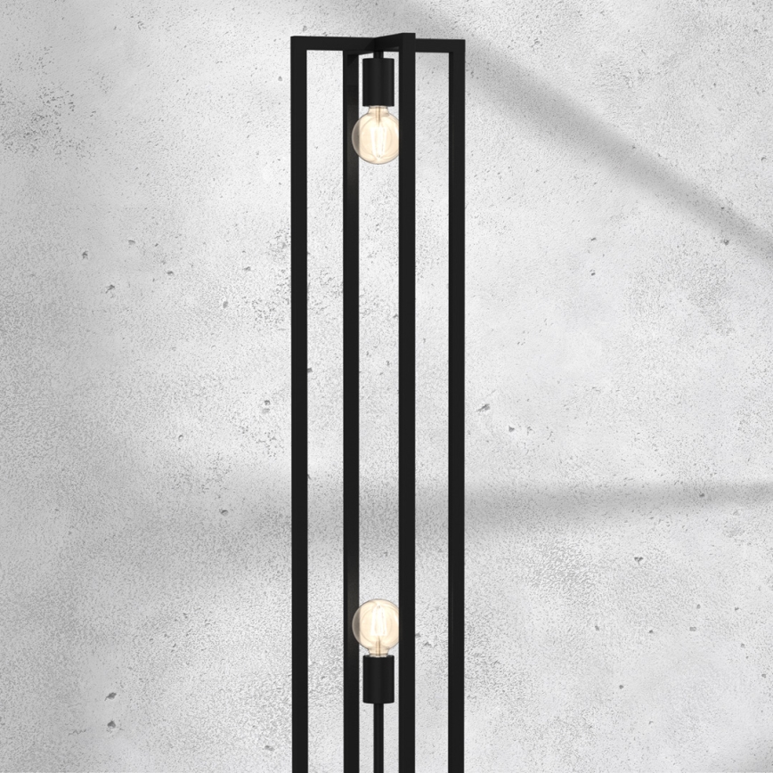 Staande lamp ARNOLD 2xE27/60W/230V zwart