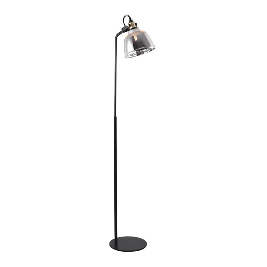 Staande lamp ASGARD 1xE27/11W/230V grijs/zwart/gouden